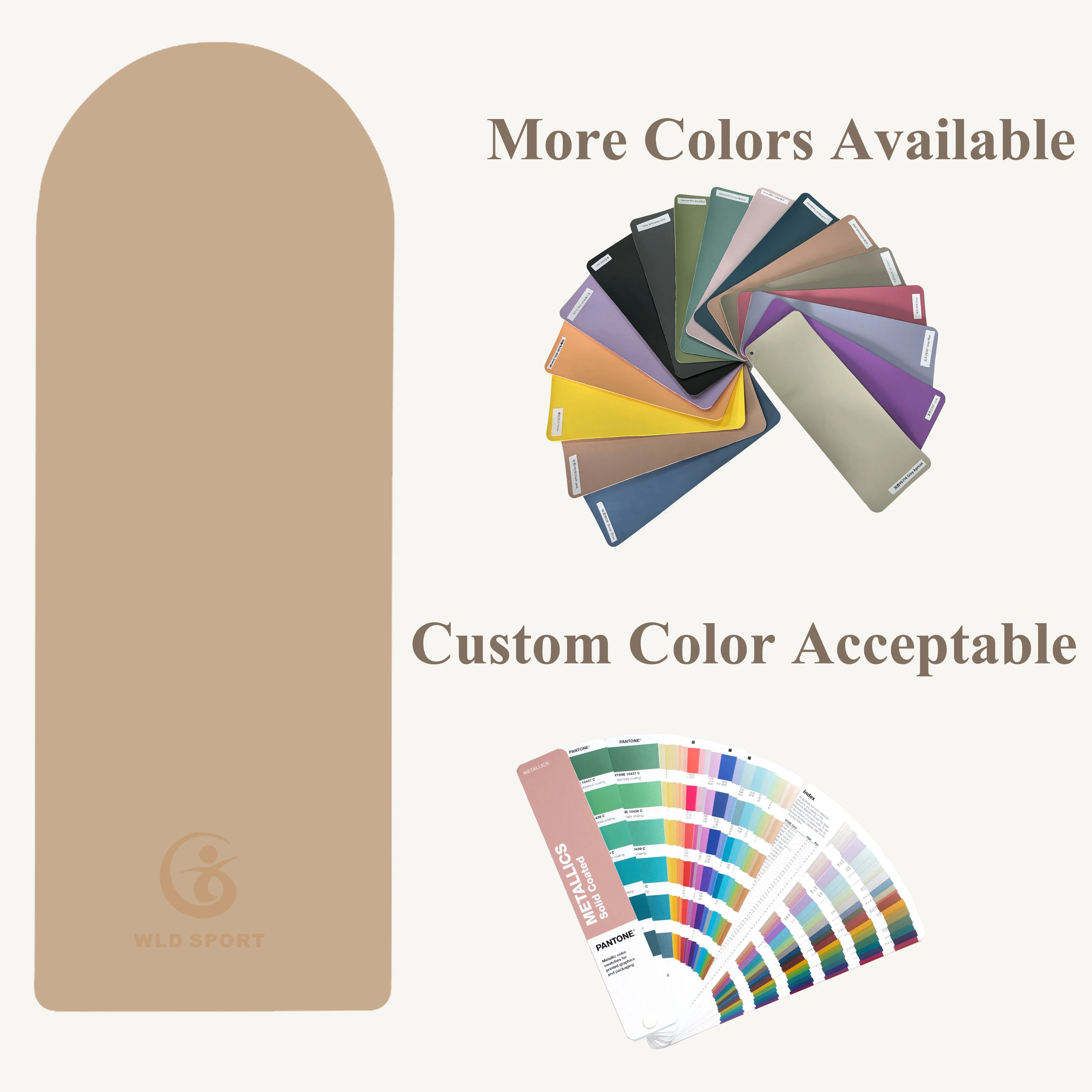 Premium eco friendly custom logo coconut fiber pu rubber oval arch  yoga mat set with silicone bars, beams and wrist weights