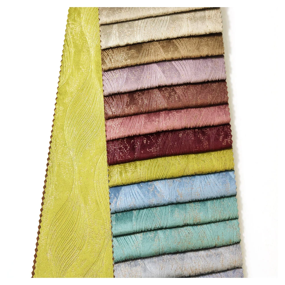 China Manufacturer Eco-friendly Curtain Emboss Fabric 2022 Office Chair Upholstery Fabric