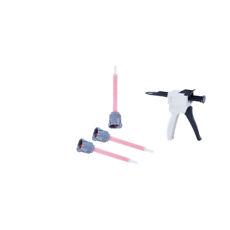 50&75m Rock plate glue gun tip Simple and easy to install caulking glue gun static mixer 10:1 bar glue gun thread mixing tube