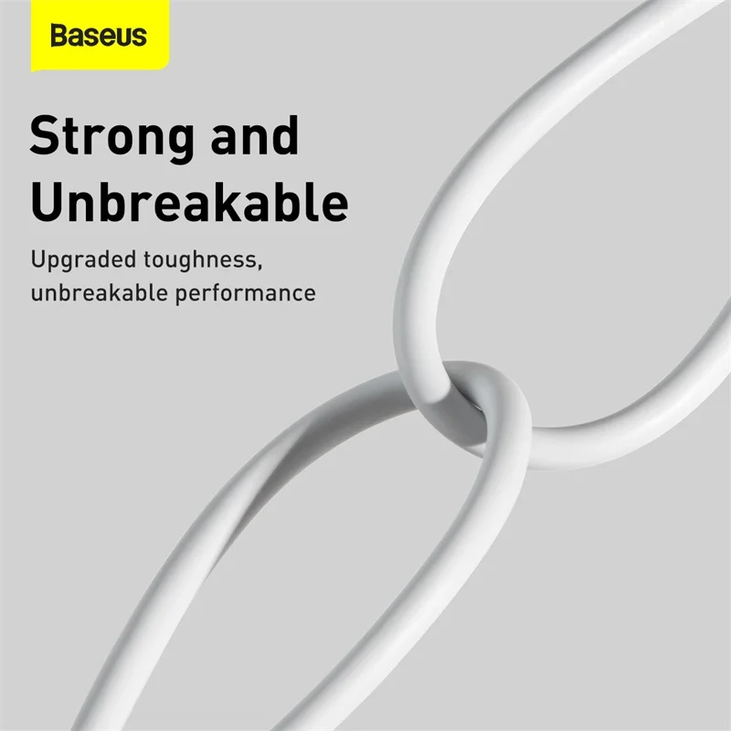 High quality OEM ODM High speed  Fast Charging Data Cable USB to iP 2.4A fast charging usb c cable for baseus