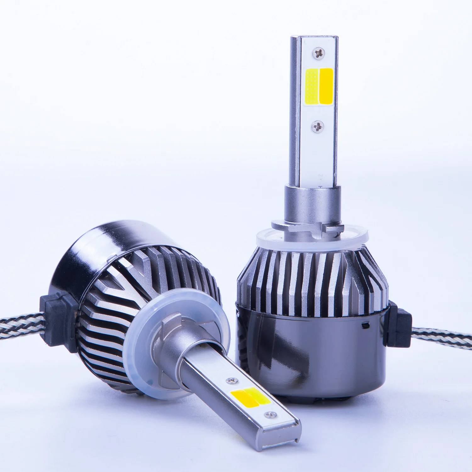 Gpne 3 colors led headlight for H1 H3 H4 H7 H11 880 9005 9006 9012 led canbus