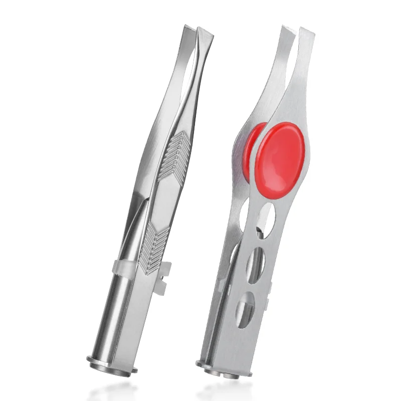 Новый высококачественный Пинцет для обрезки бровей из нержавеющей стали со светодиодной подсветкой зажим личного салона и салонов красоты