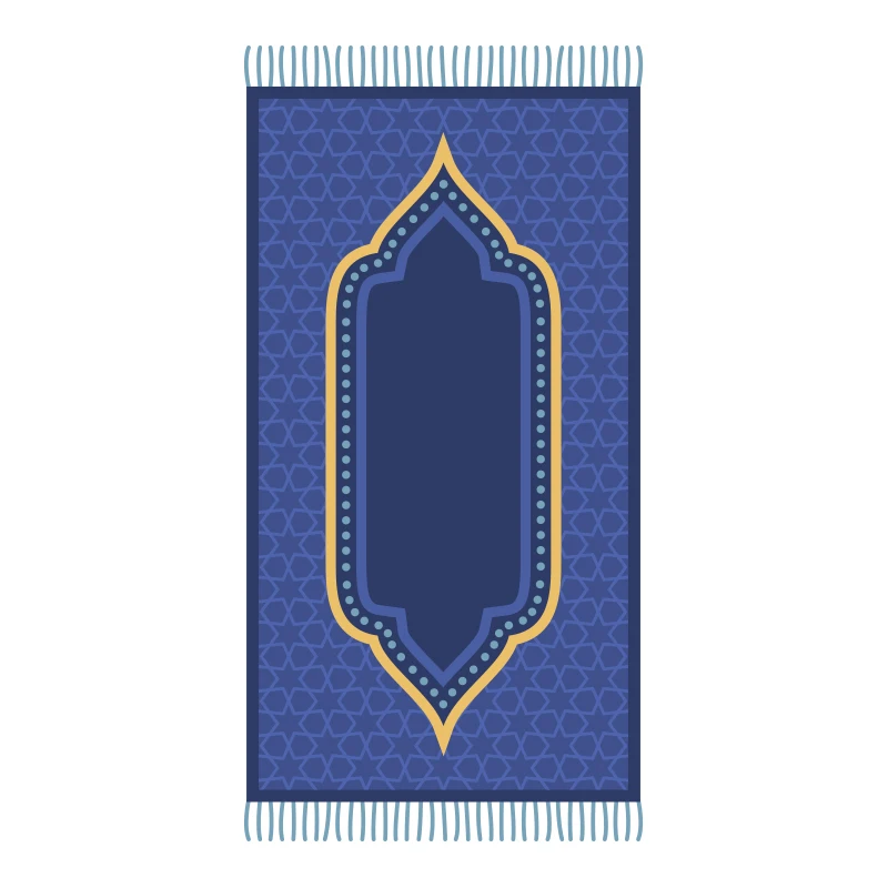 Plus Thick Effet de rebond velour tapis de priere islam pliable luxe tapis priere