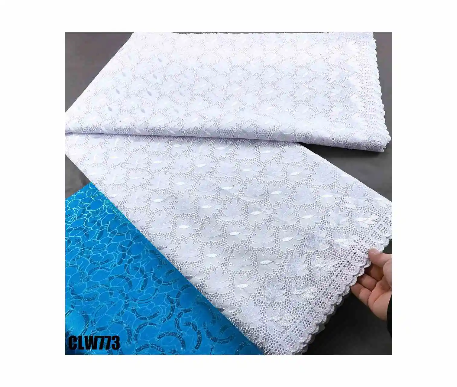 Supoo white cotton cord Lace Fabric  Guipure Lace Fabric for Garment Senegal and Ghana Wedding Dress