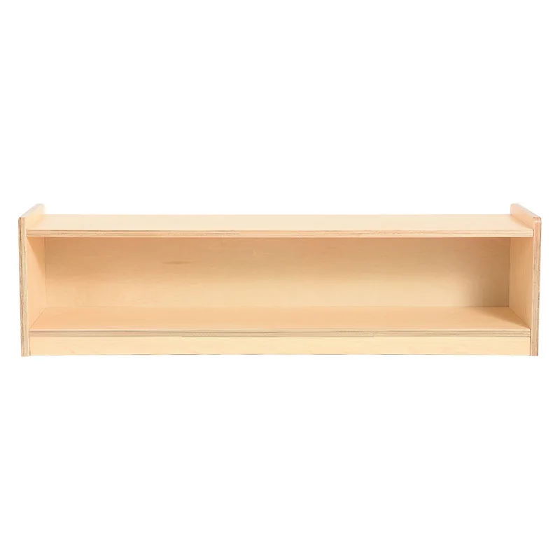 Kids Toys Storage Cabinet Kindergarten Classroom Furniture Wooden  Two Layers and a Backboard Shelf Storage for Kids