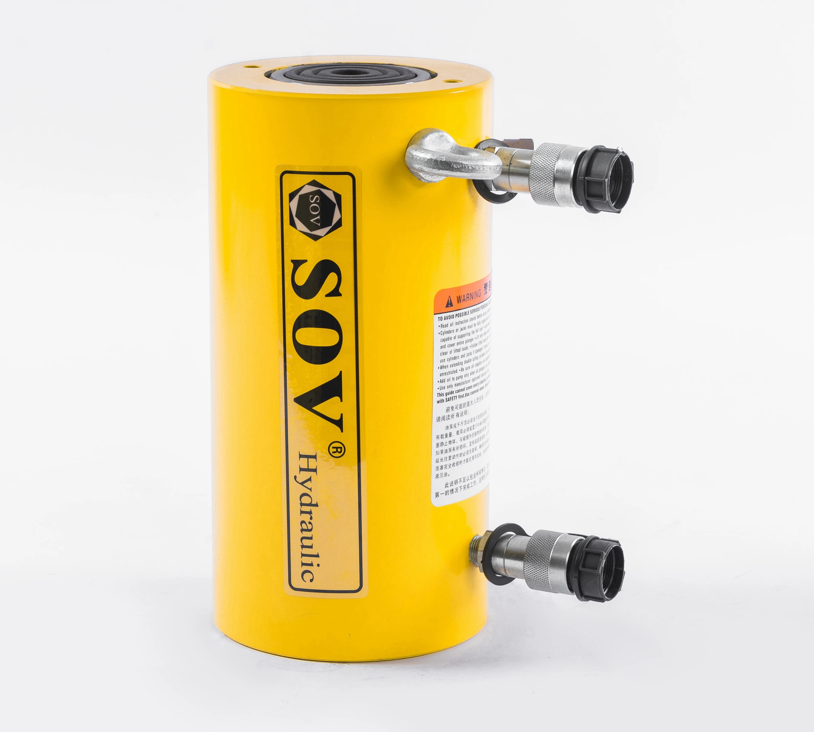 Shanghai SOV HOT SALE CLRG-10012 Double Acting High Tonnage Hydraulic Jack for Heavy Lifting