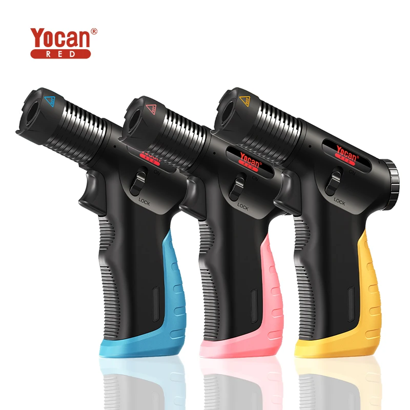 Portable TEMPORAL heating jet flame welding piezo ignition windproof gas blow butane torch lighter