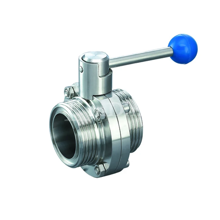 Stainless steel sanitary welded power butterfly valve