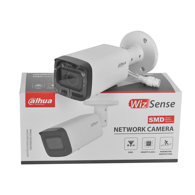 Dahua 4MP WDR Smart IR POE 60m Varifocal 5x Optical Zoom Motion Detection Rectangle Bullet Network Camera IPC-HFW2431R-ZS-IRE6