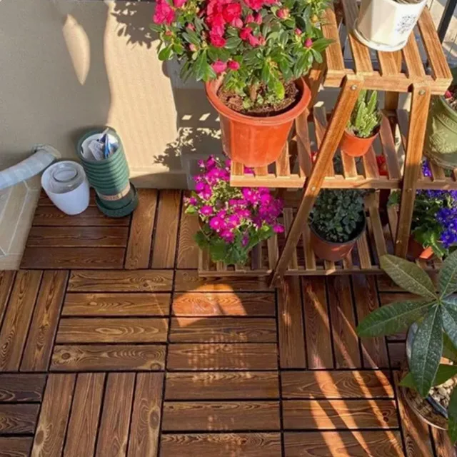 TAP & GO terrace pool wpc outdoor tiles for deck wood deck tiles interlocking floor decking composite
