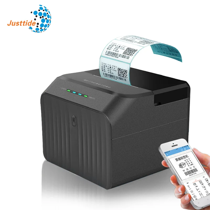 portable paper pos printers machine textil lanyard bluetooth cutting thermal printer 4x6