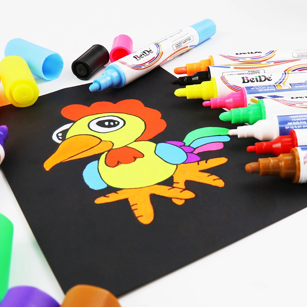 Newest product Dual tip 1mm and 6mm erasable chalk marker for chalkboard