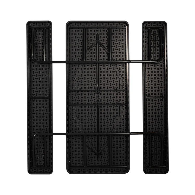 Portable Folding Picnic Table with Integrated Seats and Umbrella Hole