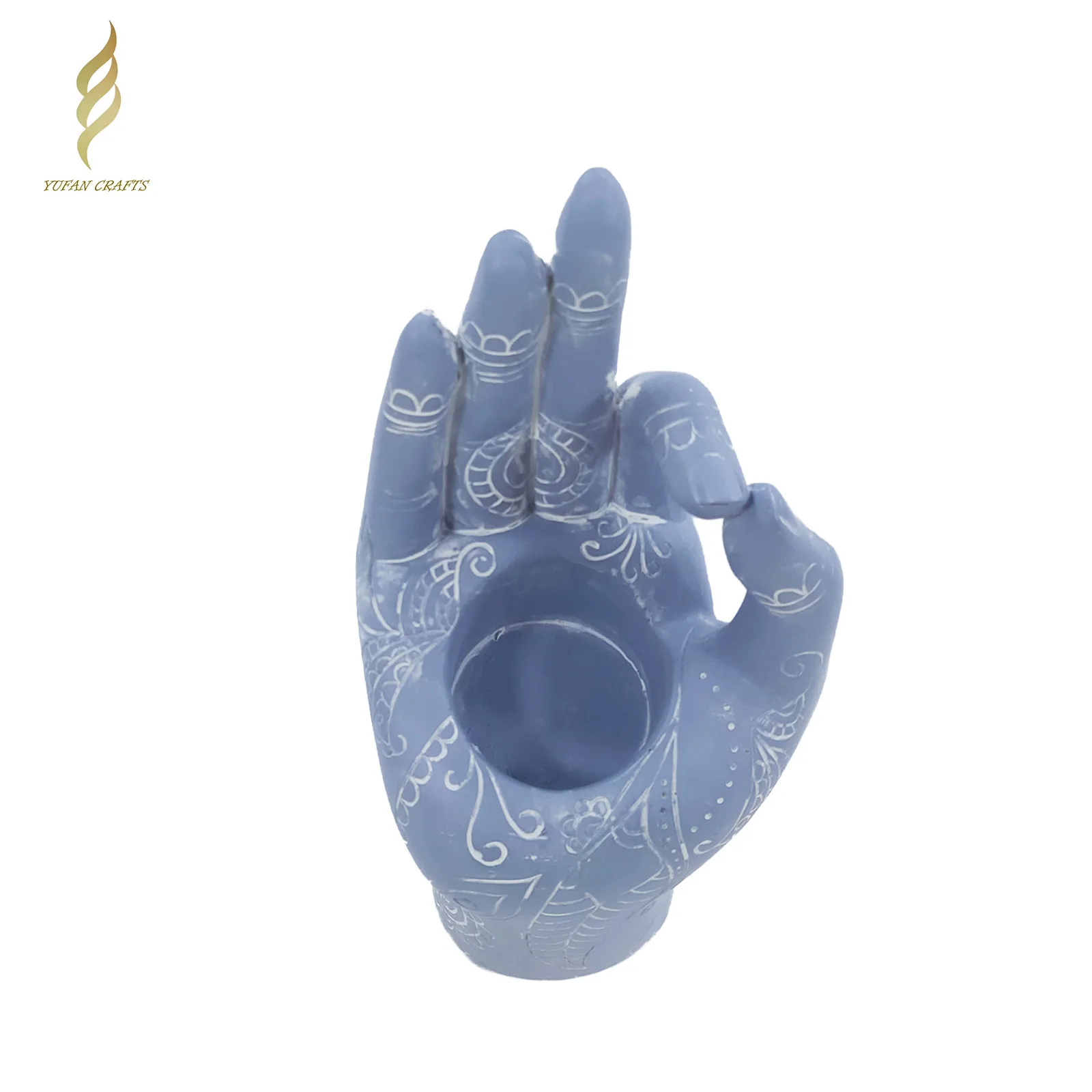  Новый цветной подсвечник Mudra скульптура для домашнего декора из смолы ручной