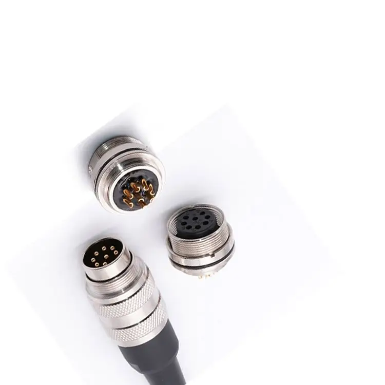 M16 IP67 Waterproof  2 3 4 7 8 pin male female connector