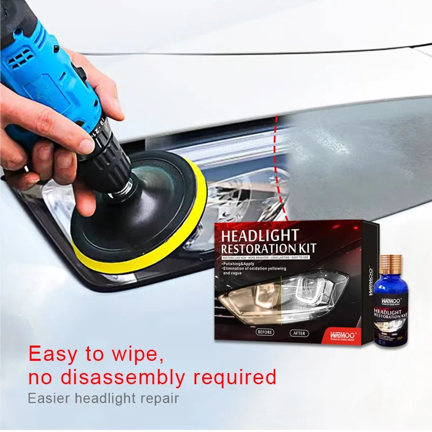 Customized headlight restoration kit head light repair Headlamp renovation