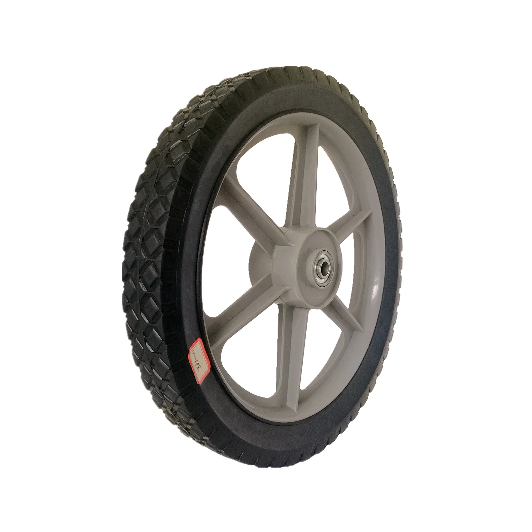 14 inch solid rubber tires with rims