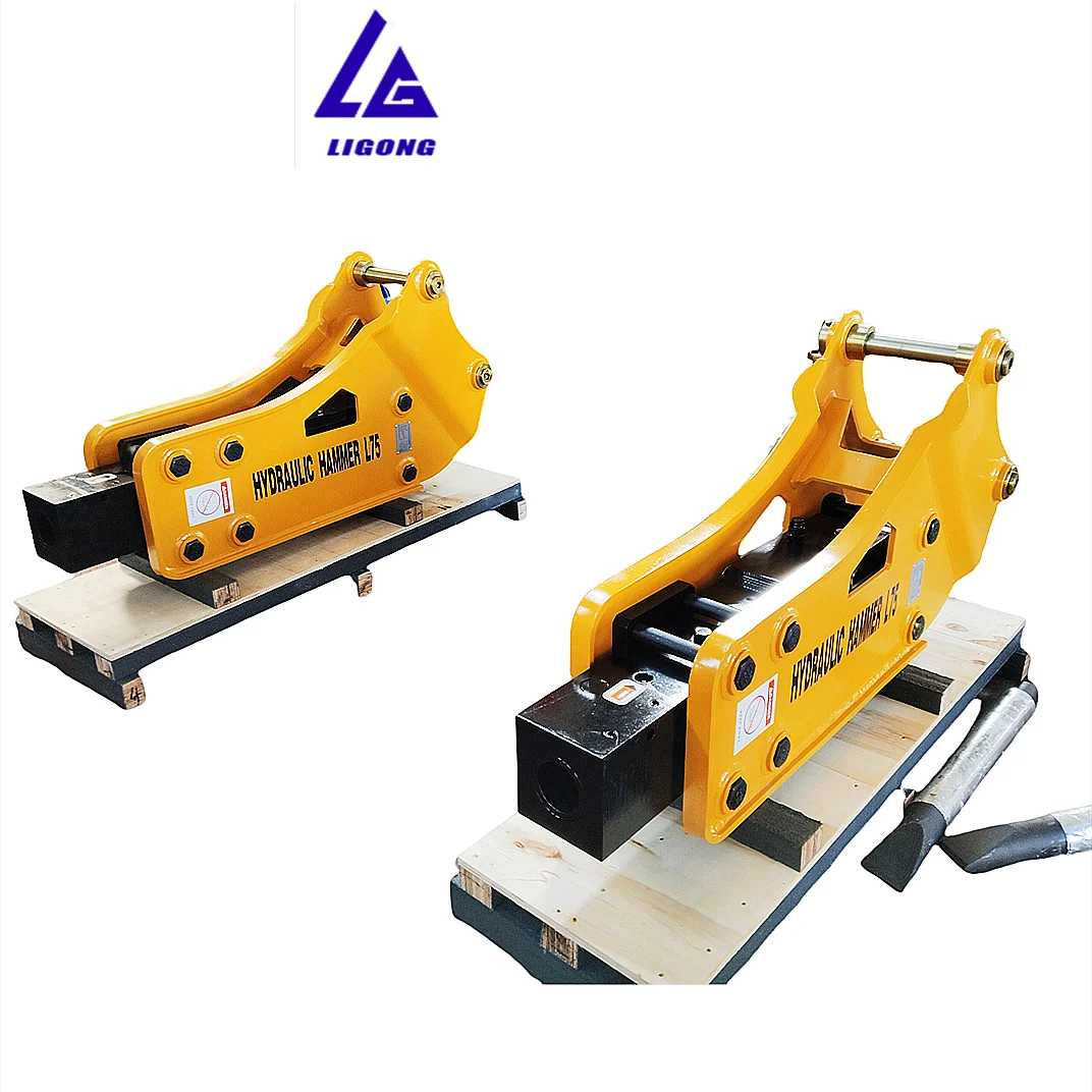 Professional Banana Hydraulic Hammer for Hard Material Breaking, 3cx 4cx Hydraulic Rock Breaker