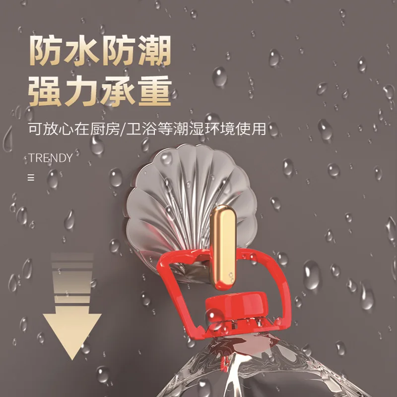 Acrylic Transparent Hook Strong Adhesive Kitchen Living Room Bathroom Wall Multifunctional Towe Key Clothes Hats Storage