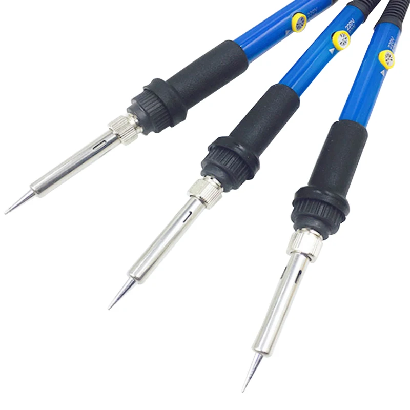 New Adjustable Temperature Electric Soldering Iron 220V 110V 60W 80W Welding Solder Rework Station Heat Pencil Tips Repair Tool