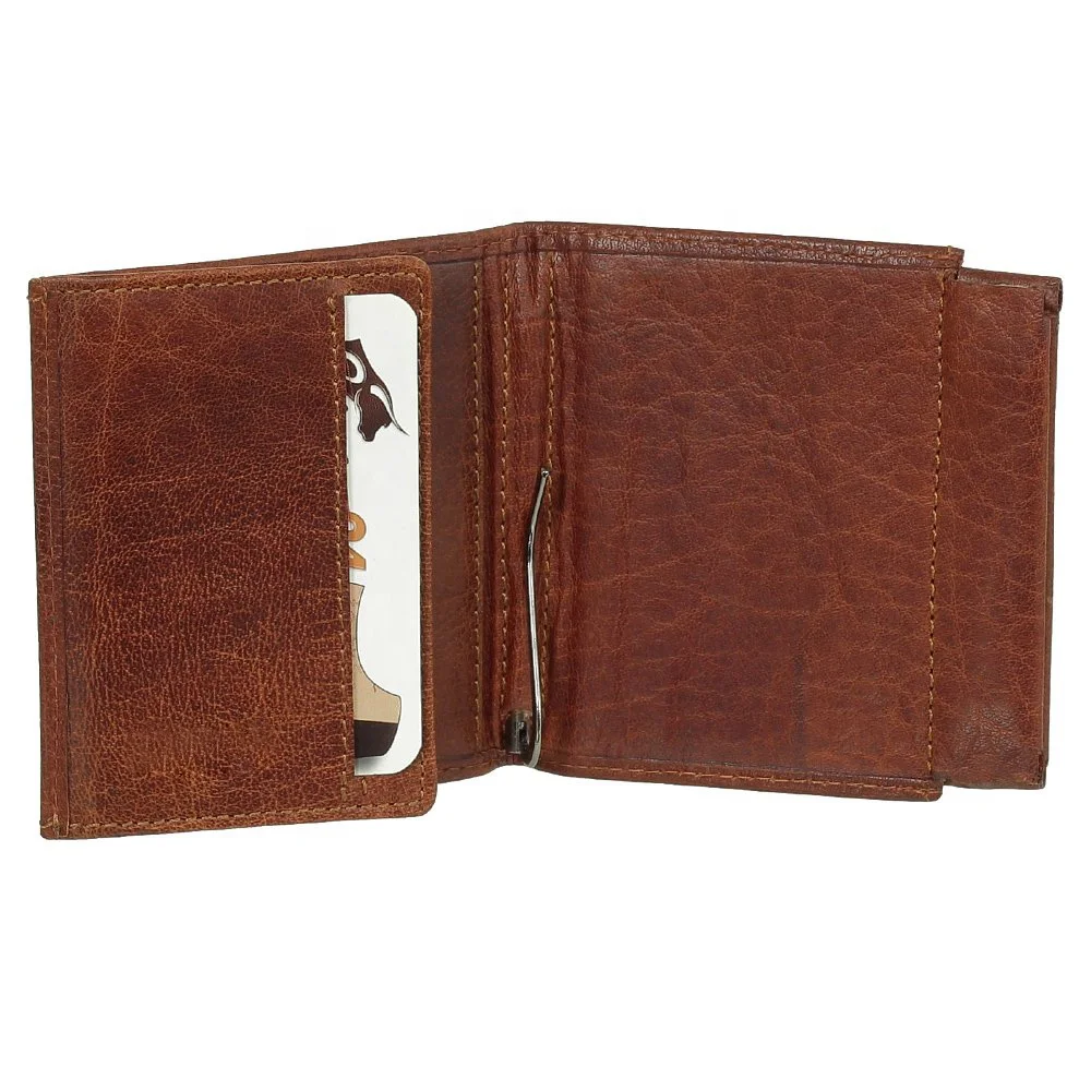 Travel hasp cash wallet minimalist mens slim credit card holder case rfid blocking leather trifold wallet with coin pocket