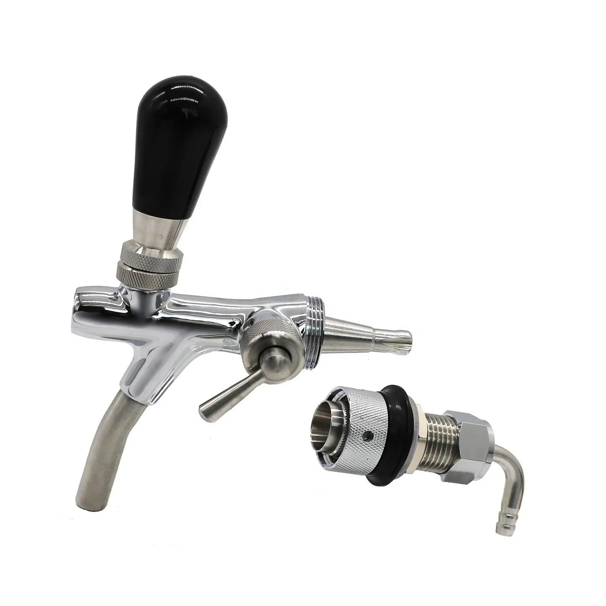 Bar Drink Dispenser Beer Keg Tower Adjustable Flow Control Stainless Steel Draft Beer Tap Faucet