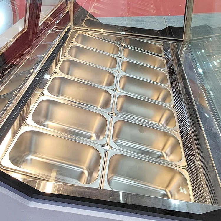 Mvckyi Italian Hard Ice Cream Commercial ice cream display freezer gelato showcase ice cream display freezer