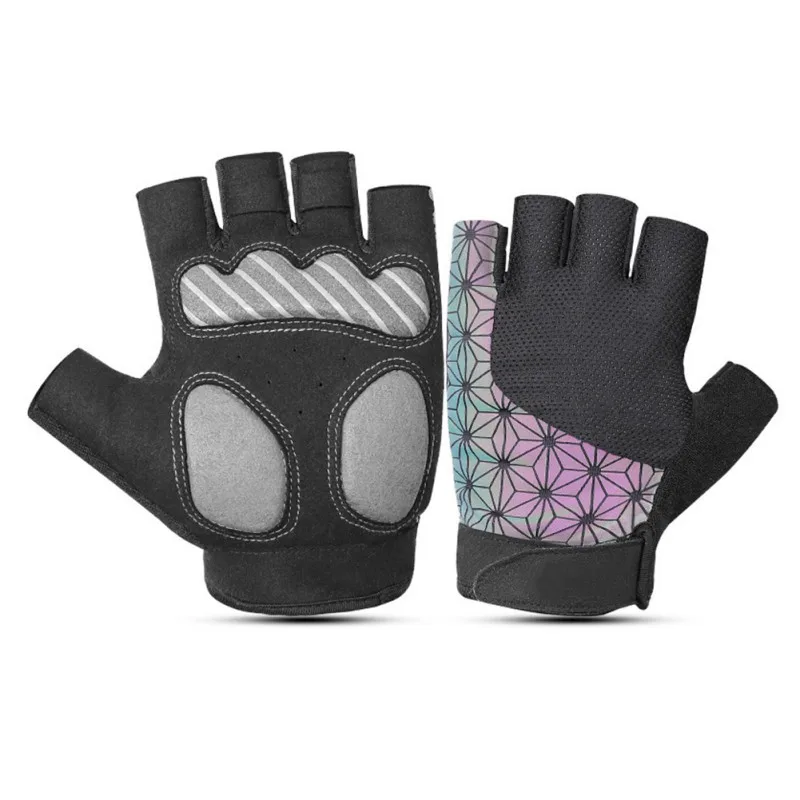 Outdoor Mens Fishing Hiking Cycling Camping Half Finger Biking MTB Road Bicycle Gloves Pad Shock-Absorbing Anti-Slip Gloves