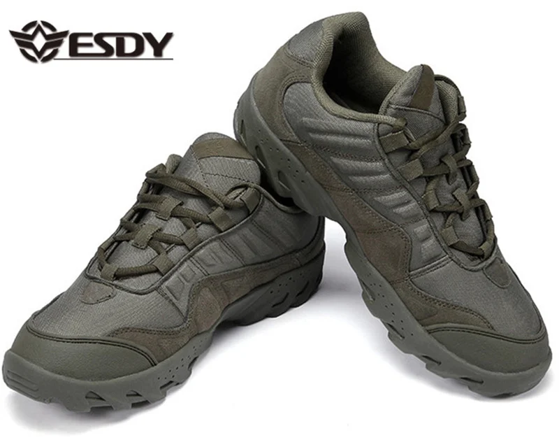 ESDY outdoor boots man boot shoes Black Tactical hiking shoes