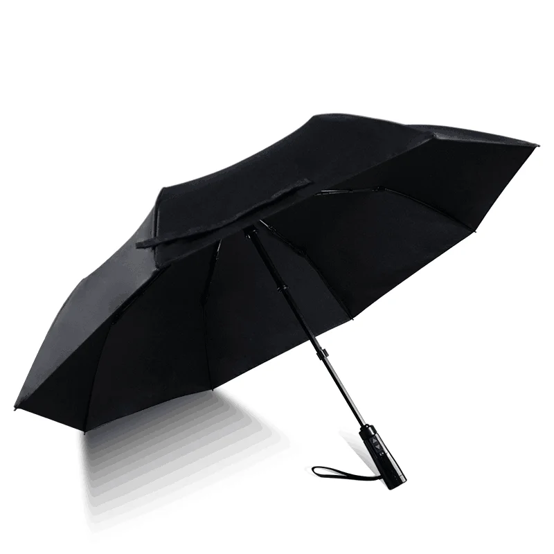 Spray Umbrella Hat Cover  Beach Hands Free Sun Three Folding Umbrella With for Adult Built-In Fan and Water