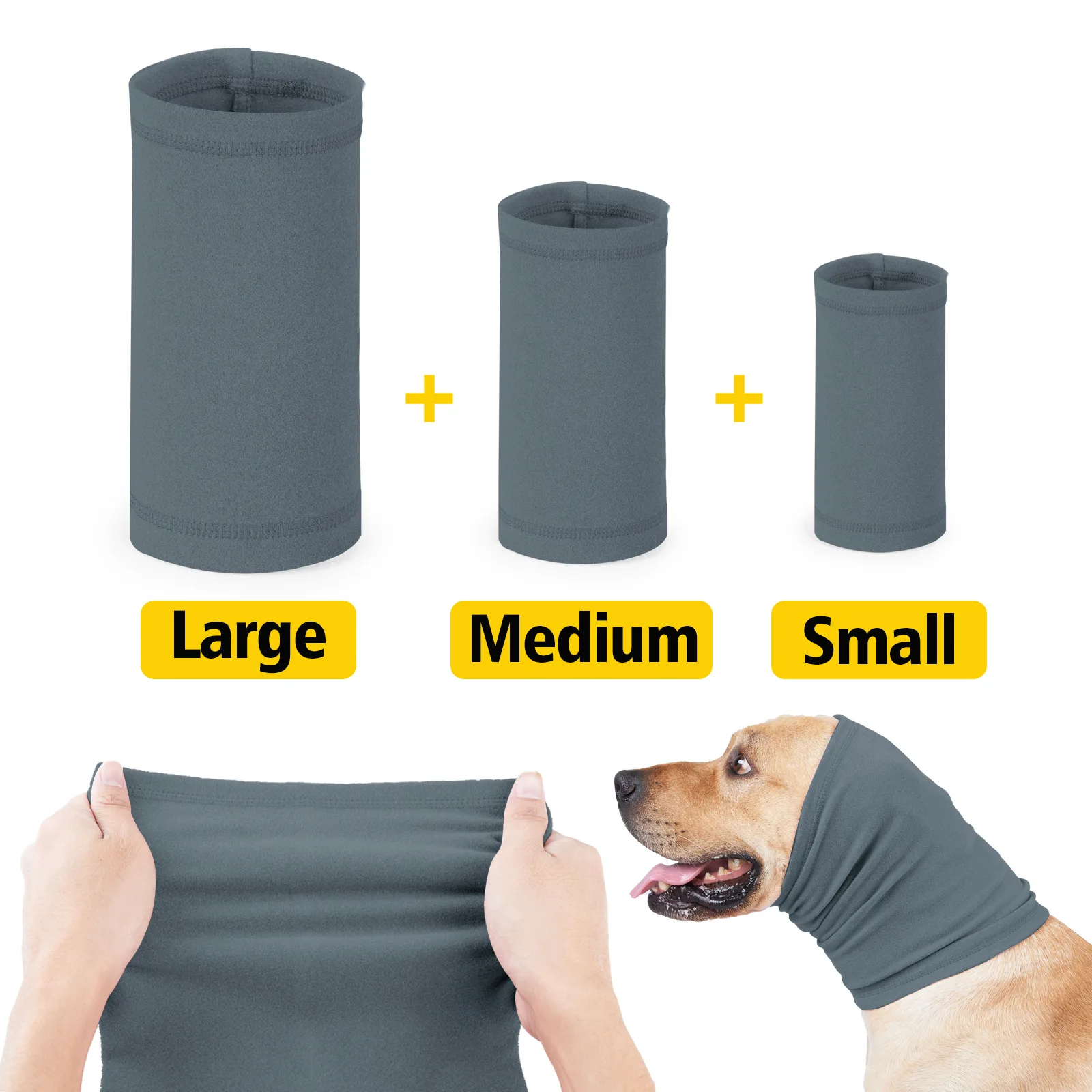 Dog cat Beauty bathing keeping warm Noise-proof earmuffs High elastic soft warm ear muffs washable pet Scarves Outdoor home hat