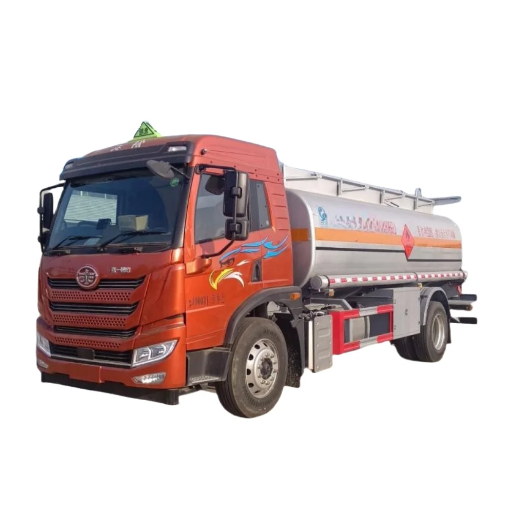 Китай FAW 4*2 нефтеналивной Автоцистерна 14 кубических метров 165 л.с. легковоспламеняющиеся жидкостные транспортные средства