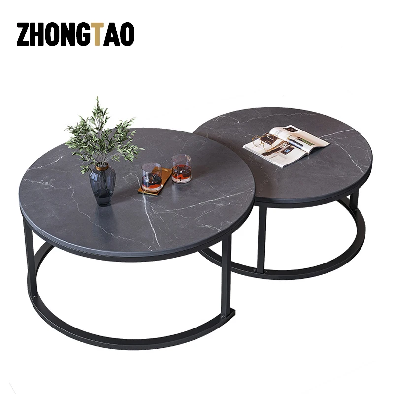 Modern wooden sofa coffee tea side nesting end tables furniture for living room modern