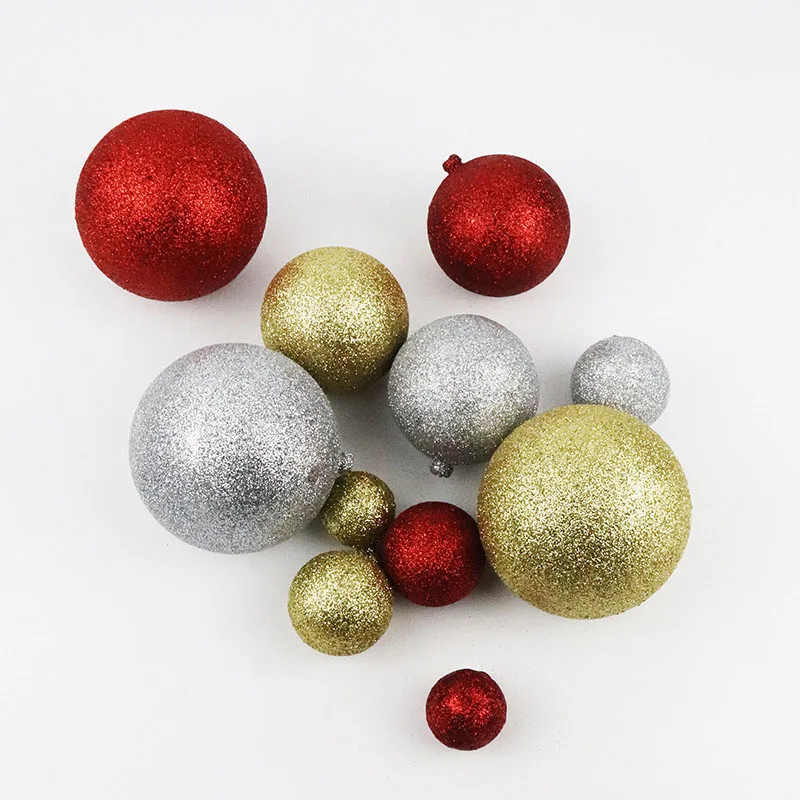 Wholesale Christmas Tree Decoration Colorful Ball Household DIY Matt Christmas Decor Gift Ball Festival Party Plastic Decor Ball