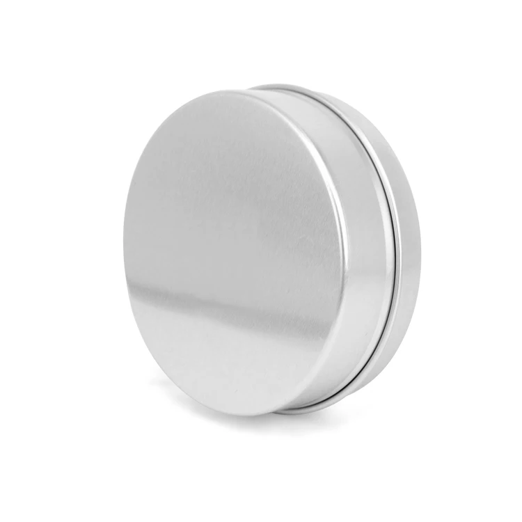 Small round tea tins with lids