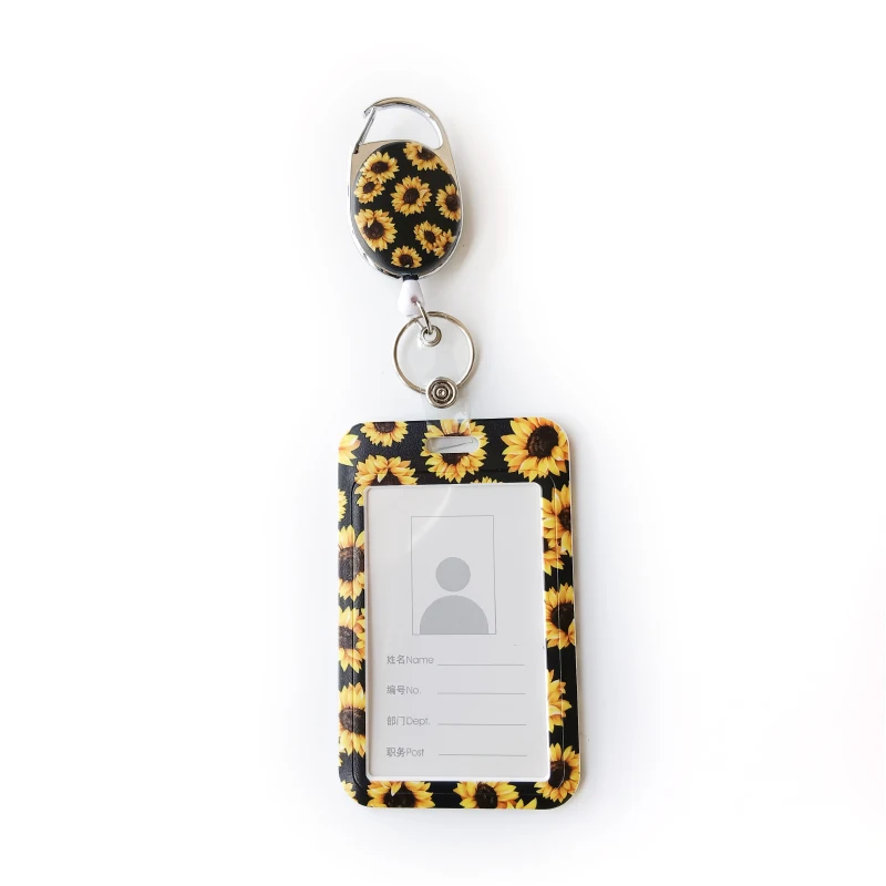 Hot Selling Retractable Badge Holder Reel ID Card Badge Holder Name badge Reel Pull Reel With ID Card Holder