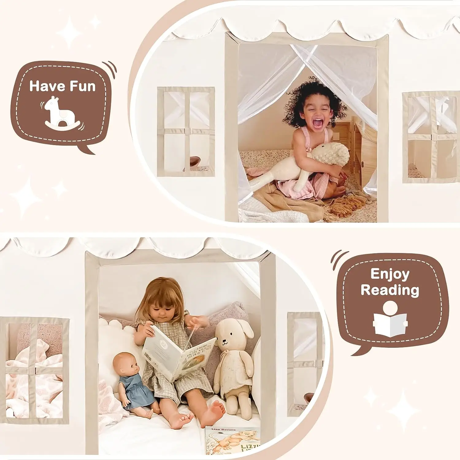 LM KIDS inflatable toys accessories outdoor fun interaction kid tent tunnel for kid bunk bed tent