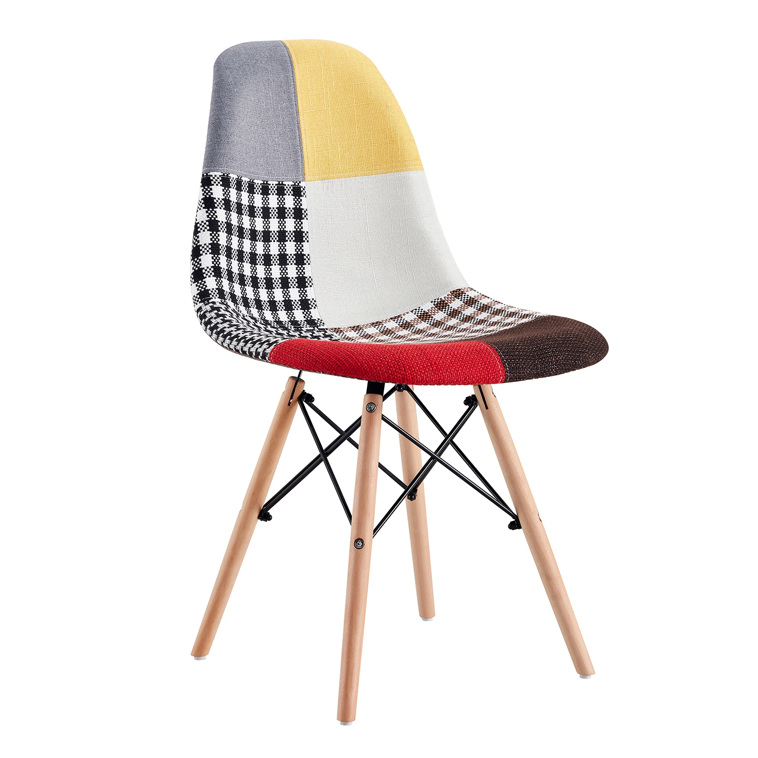 Hot Sale Modern Nordic Style Living Room eam Chair wooden Legs Plastic sillas Dining Room Chair cheap price