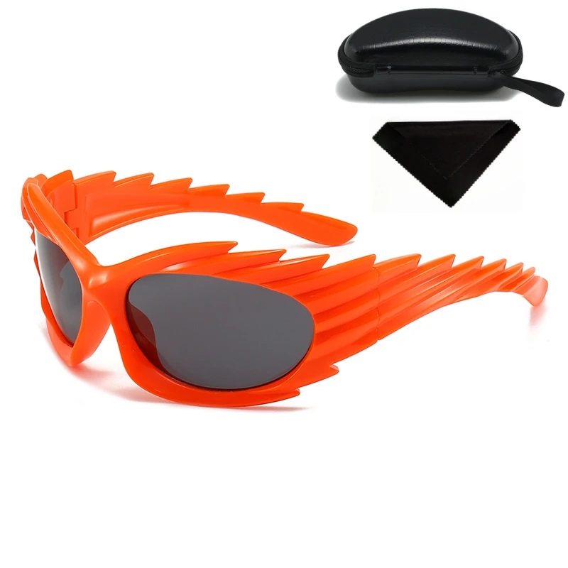 Custom logo designer sport cycling glasses riding shades brands Y2K UV400 sunglasses for men women