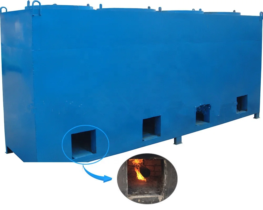 Энергосберегающая печь Green-Tec для карбонизации кокосовой оболочки, древесных бревен, опилок