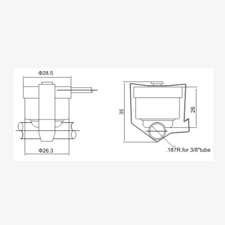 Lingtong KSD-1004 Good Price Refrigerator Thermostatic Expansion Valve Electronic Thermostat For Danfoss Refrigeration