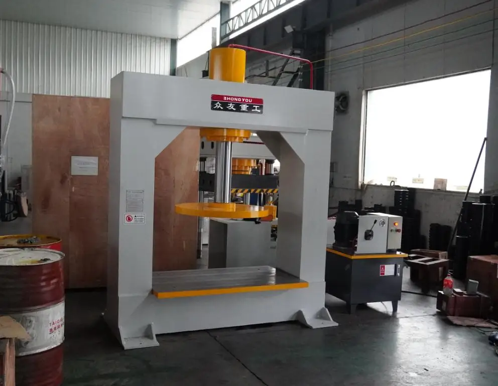 Zhongyou Good Price Precision 80ton/160ton/250ton Forklift Solid Tire/Tyre Hydraulic Press Machine