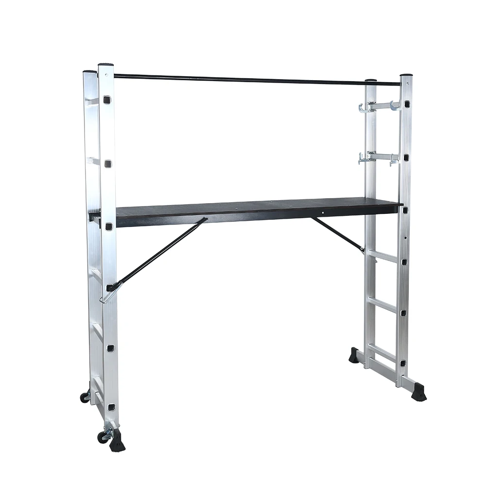 OEM Factory 6Step/7Step Aluminum Telescopicing Scaffolding Step Ladder