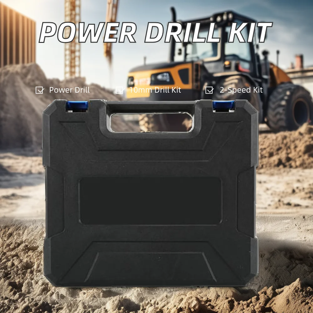 10MM Home Impact Screwdriver Tool Kit Lithium Electric Cordless Drill with Variable Speed Brush Motor OEM Customizable