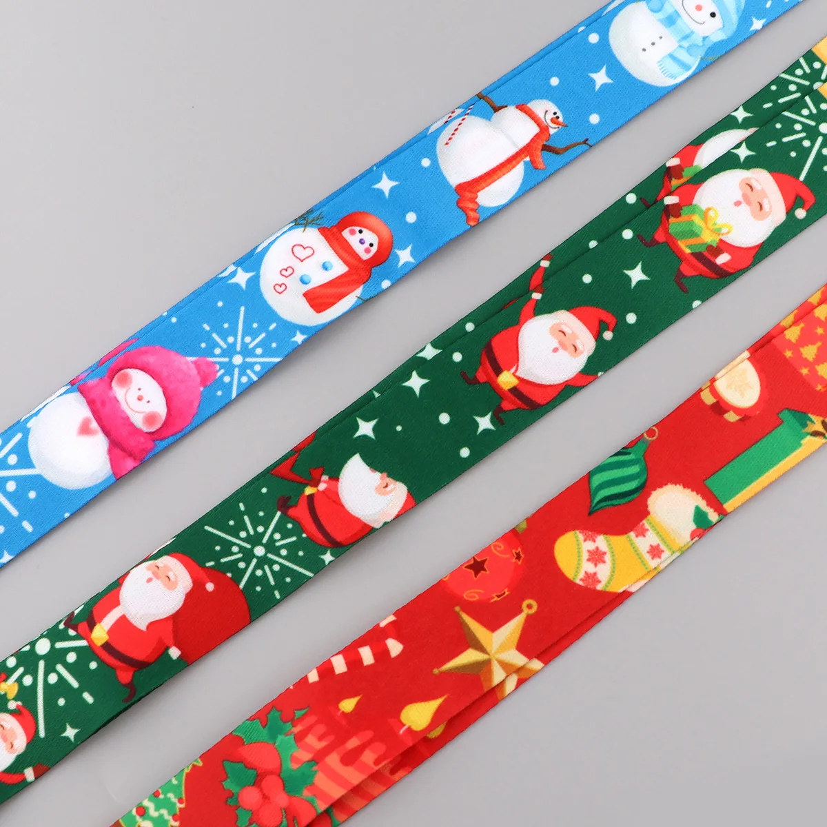 Christmas Lanyards 25mm Teacher Neck Phone Strap Keychain Lanyard With ID Card Badge Holder