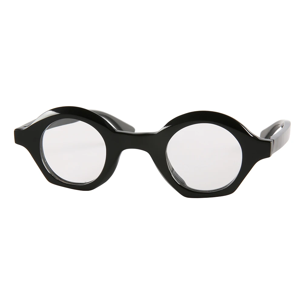 Vintage thick round frame black polarized sunglasses handmade horn optical reading eyeglasses spectacles glasses eyewear frame
