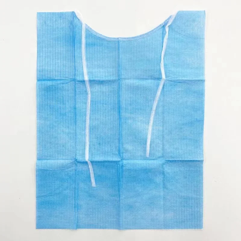 SJ Waterproof Disposable Tattoo Table Mats Dental Tattoo Tray Covers High Quality Dental Bibs with tie Disposable