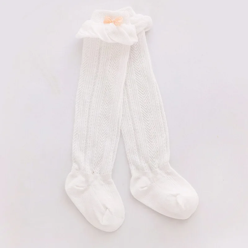Wholesale In-stock Summer Mesh Baby Kids Cotton Long  Knee High Socks Stocking For Girls And Boys Dailywear