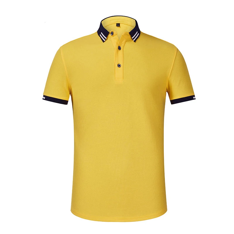 
220g 63%Combed cotton 37%Polyester DIY Work Clothes Short Sleeve Plain Sample Polo T-shirt 