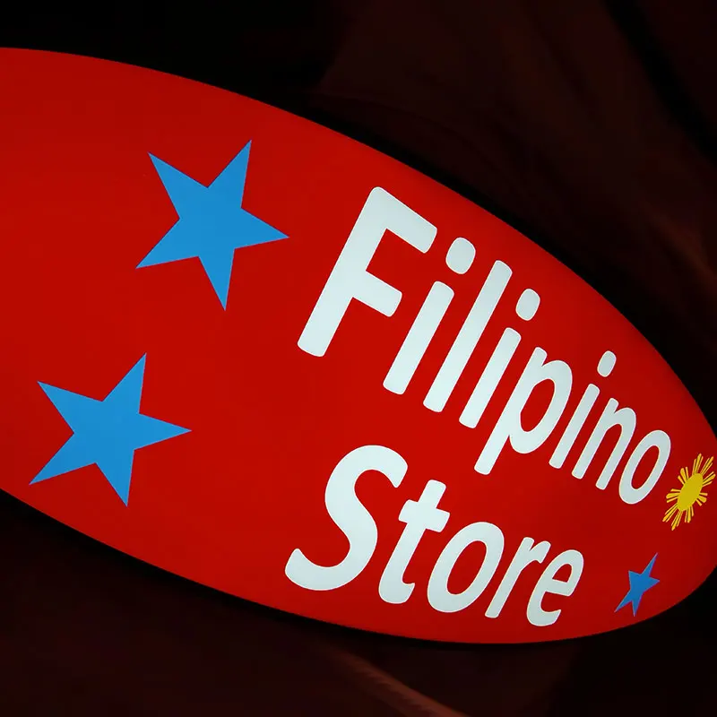 Restaurant Round Rotating Outdoor Led Advertising Light Box Pub Solar Rotating Signs